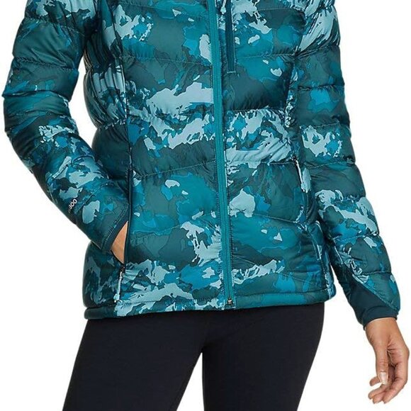 EDDIE BAUER WOMEN'S DOWNLIGHT 2.0 PUFFER  SKI JACKET MERIDIAN BLUE SMALL 800 - Picture 3 of 16